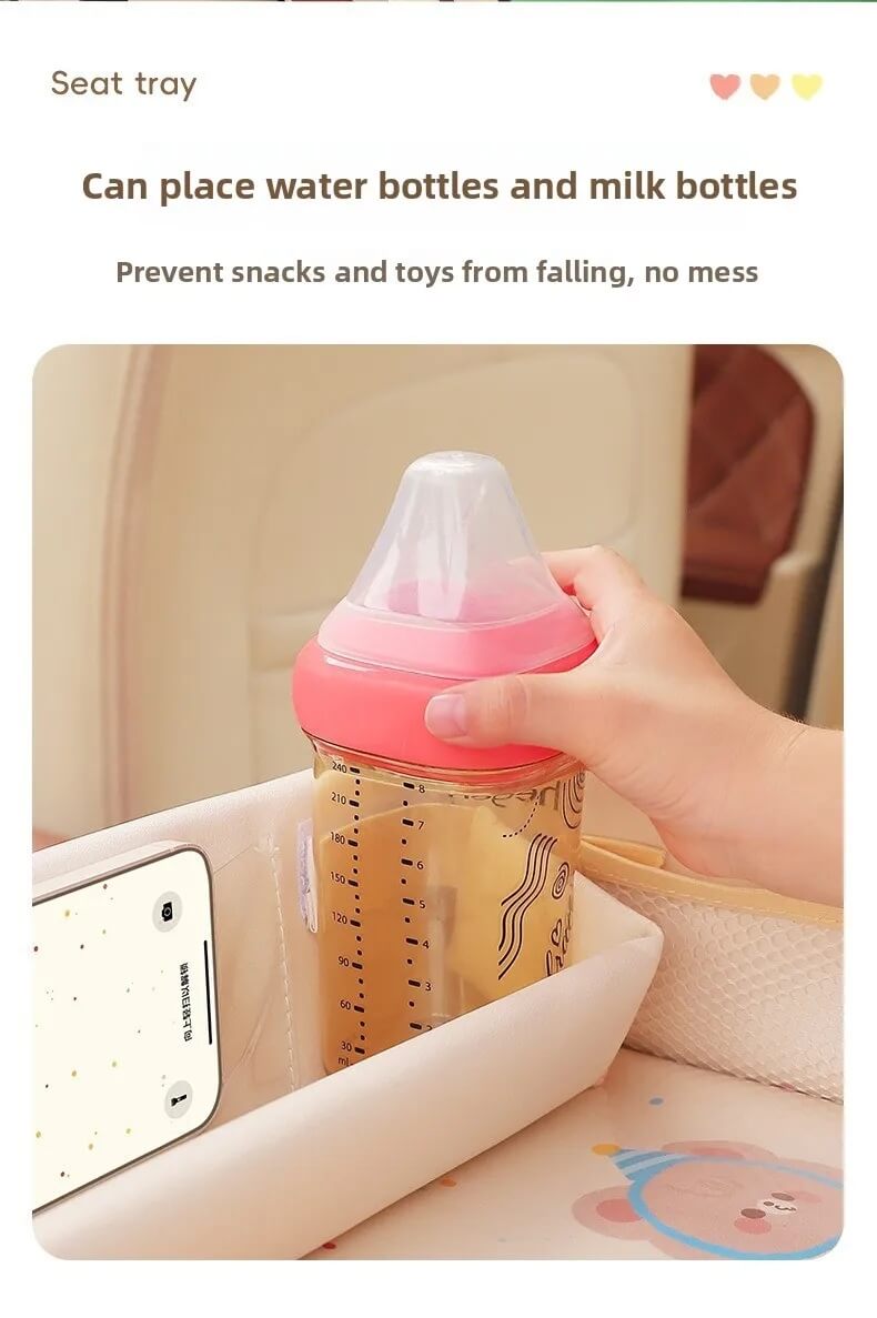 Multifunctional Car Seat Travel Tray for Kids