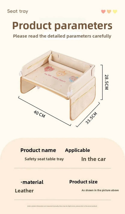 Multifunctional Car Seat Travel Tray for Kids